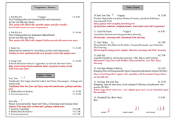 Vorspeisen / Starters Salat/ Salads