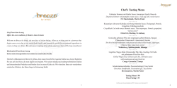 Dinner Menu - Breeze by lebua