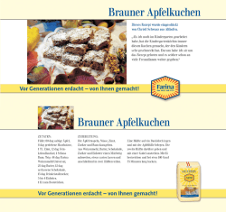 Brauner Apfelkuchen