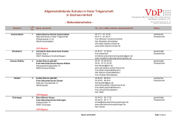 Sekundarschulen - VDP Sachsen