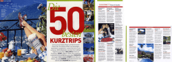 Die 50 besten Kurztrips