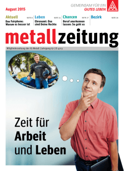 metallzeitung August 2015 PDF