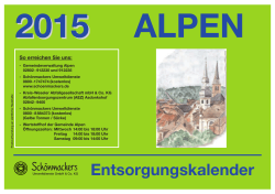 Schoenmackers Abfallkalender Alpen 14111009