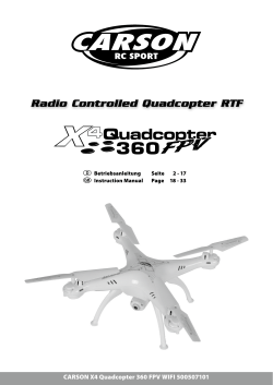 Radio Controlled Quadcopter RTF