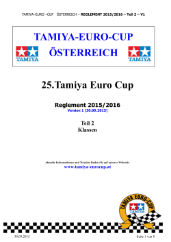 TAMIYA-EURO-CUP ÖSTERREICH 25.Tamiya Euro