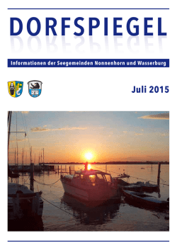 Juli 2015 - Nonnenhorn