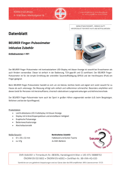BEURER Finger-Pulsoximeter