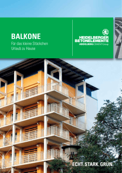 balkone - HeidelbergCement