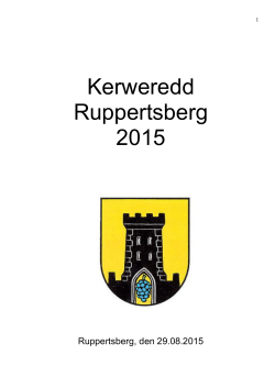 Kerweredd Ruppertsberg 2015