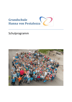 Grundschule Hanna von Pestalozza Schulprogramm - My-HvP