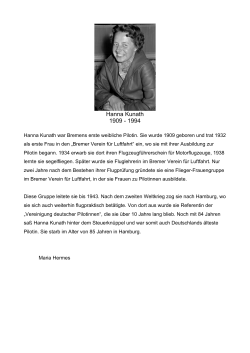 Hanna Kunath 1909 - 1994