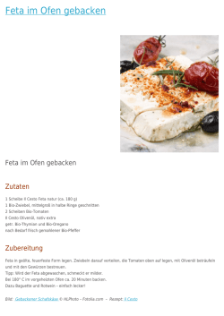 Feta im Ofen gebacken