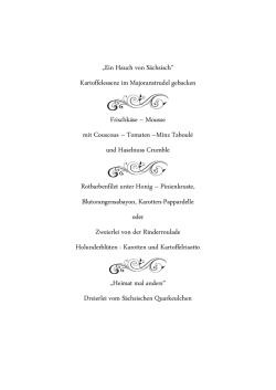 Ein Hauch von Sächsisch