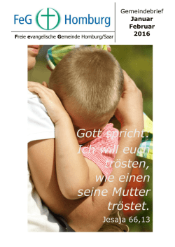 Gott spricht: Ich will euch trösten, wie einen seine
