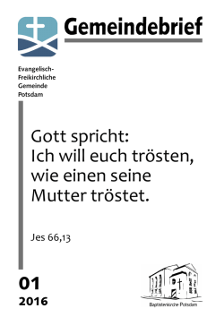 Januar 2016 - Evangelisch Freikirchliche Gemeinde Potsdam