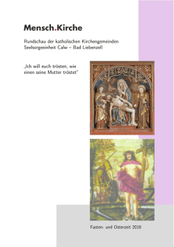 Ich will euch tr&ouml;sten, wie einen seine