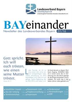 Gott spricht: Ich will euch tr&ouml;sten, wie einen seine Mutter