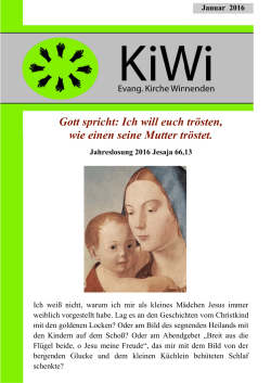 Januar 2016 - Evangelische Kirchengemeinde Winnenden