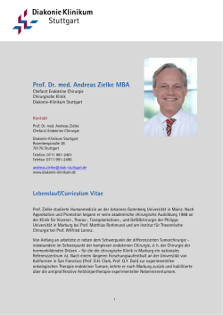 Prof. Dr. med. Andreas Zielke MBA - im Diakonie