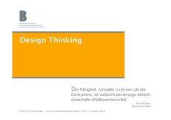 Design Thinking - Consulting Cluster