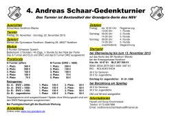 Andreas-Schaar-Gedenkturnier 2015 - NSV
