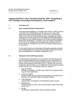 Liegenschaft Muri b. Bern Grundbuchblatt Nr. 2062