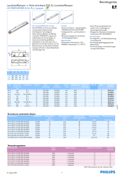 HF-PERFORMER III für PL-L Lampen