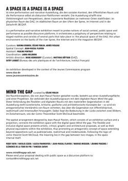 Handout zur Ausstellung