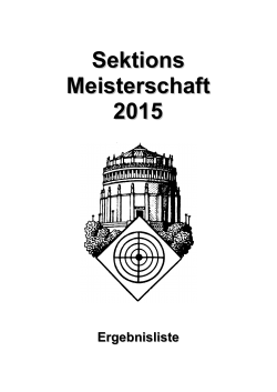 Sektionsmeisterschaft 2015 bei Kelheim