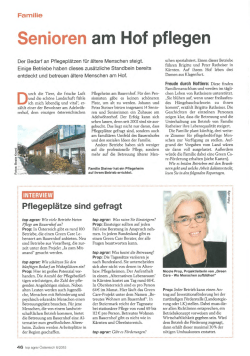 Senioren am Hof pflegen