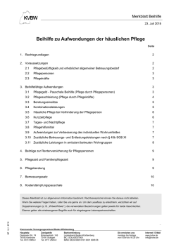 Info &uuml;ber h&auml;usliche Pflege - Kommunaler Versorgungsverband