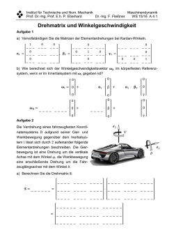 Drehmatrix und Winkelgeschwindigkeit