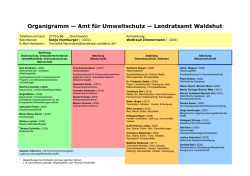 Organigramm des Amtes f&uuml;r Umweltschutz