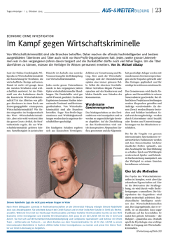 im Kampf gegen Wirtschaftskriminelle