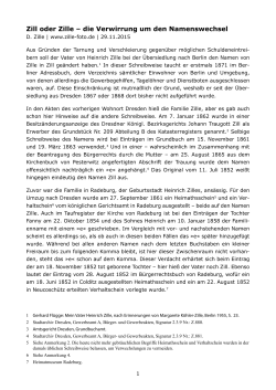 die Verwirrung um den Namenswechsel - zille-foto