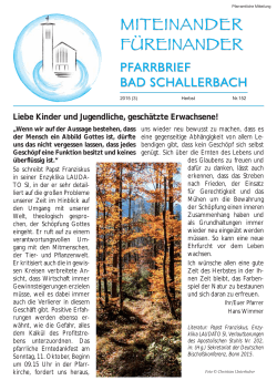 Herbst 2015 - Katholische Kirche in Ober&ouml;sterreich