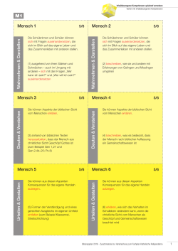 Gemeinsamer Plan Sekundarstufe I (Mittleres Niveau)