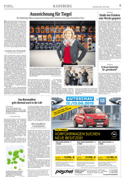 Auszeichnung für Tiegel