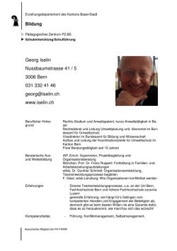 Iselin Georg Profil