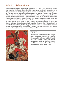 Hl. Georg - St. Johannes der T&auml;ufer