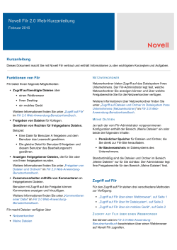Novell Filr 2.0 Web