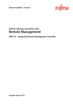 iRMC S4 - integrated Remote Management Controller
