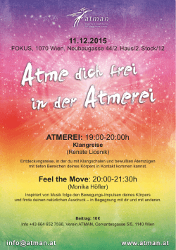 ATMEREI: 19:00-20:00h Feel the Move: 20:00