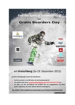 Feel the Spirit of Snowboarding Gratis Boarders Day