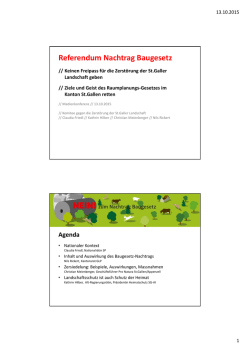 Pr&auml;sentation (260,6 KiB) - Pro Natura St.Gallen