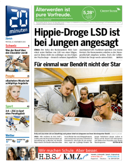 Hippie-Droge LSD ist bei Jungen angesagt