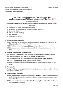 Ministerium für Schule und Weiterbildung - Schulsport-NRW