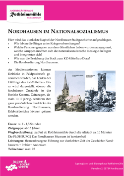 nordhausen im nationalsozialismus - Jugendgäste