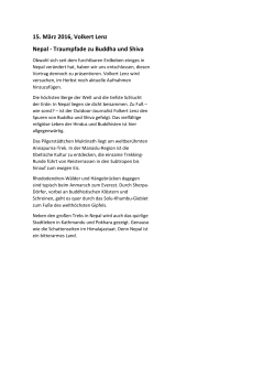 15. März 2016, Volkert Lenz Nepal