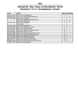 Stihl Motorgeräte / Blas-, Saug- und Sprühgeräte / BG 66 Stückliste
